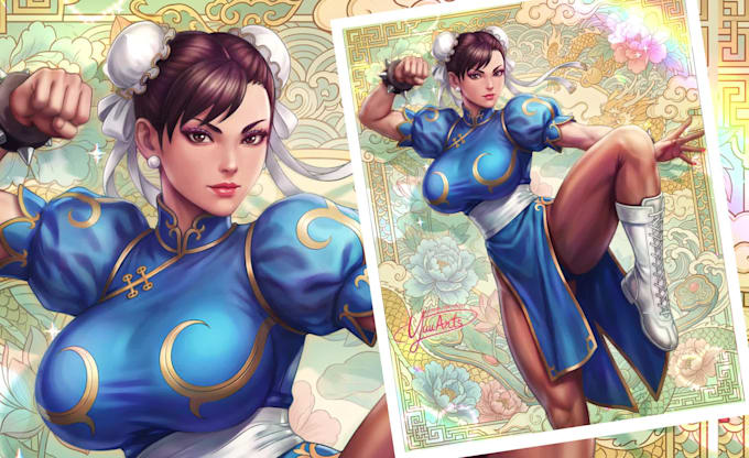 draw a professional comic book cover or character pinup