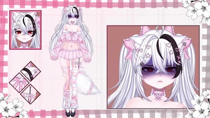 design and rig custom live2d vtube model, anime vtuber model, vtuber rigging