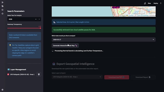 build automated remote sensing gis web dashboards