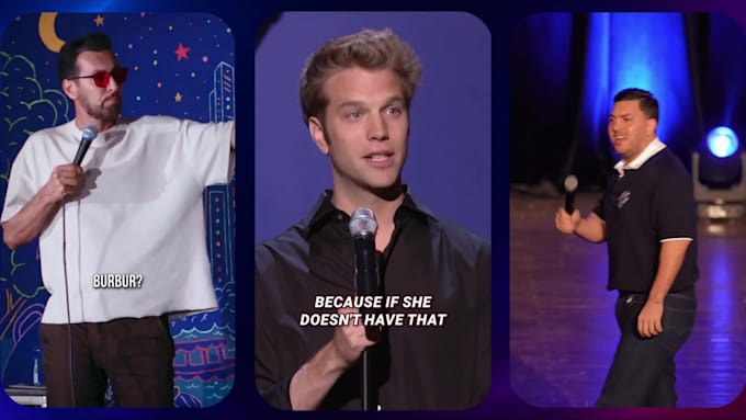 edit stand up comedy videos into viral clips