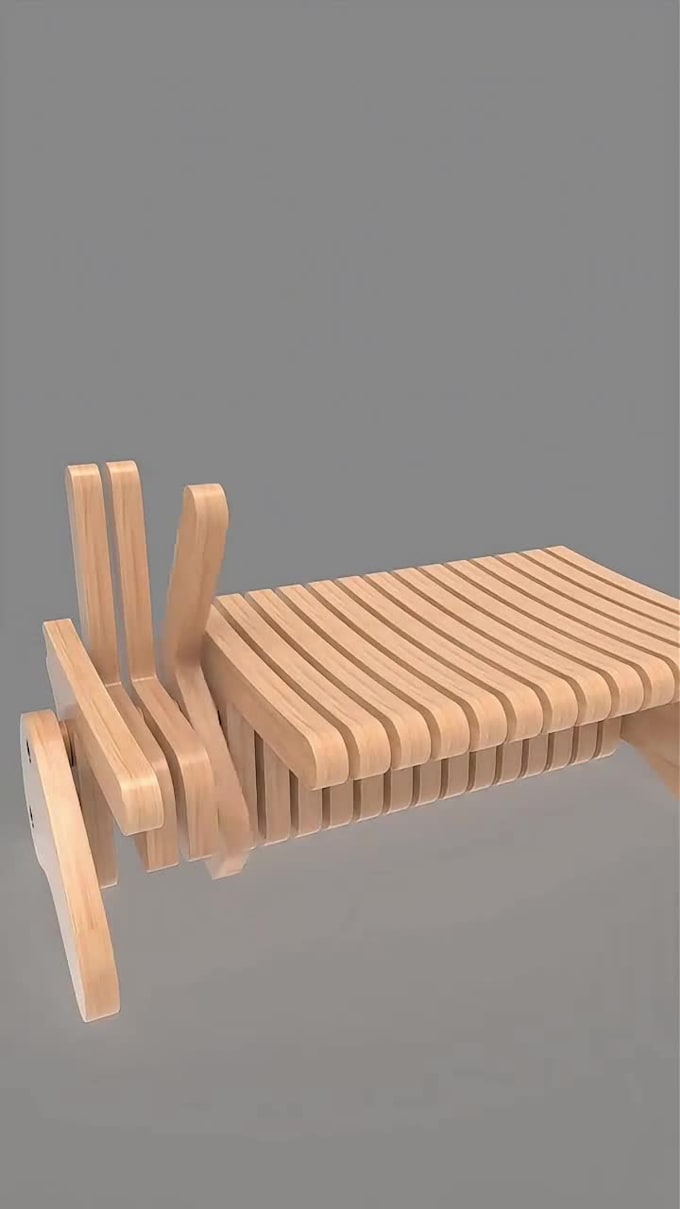 custom furniture design 3d rendering