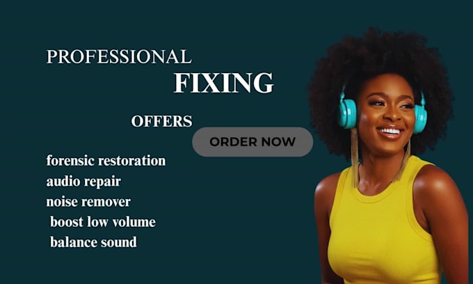 fix sync mix repair edit enhance podcasts, audio repair and forensic restoration