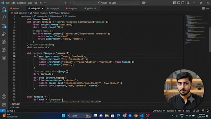 develop a custom django web application with postgresql