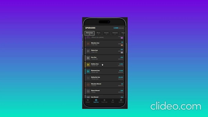 sell my minecraft idle clicker game, IOS, web, PC in 2d