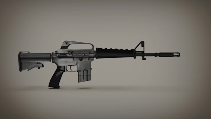 do 3d weapons models for games, VR, webgl and 3d printing