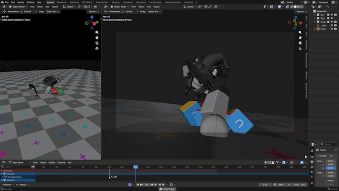 create cinematic roblox combat animations, cutscenes, vfx and emotes fast