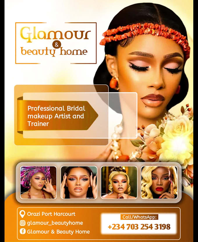 design luxury beauty flyers and cosmetic packaging