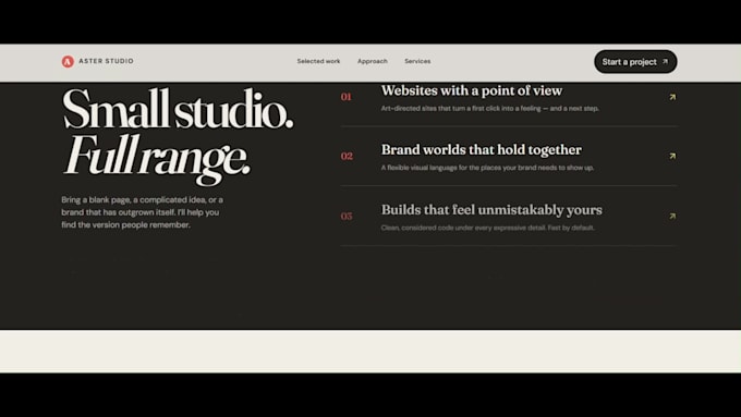 design website creation with modern design tools
