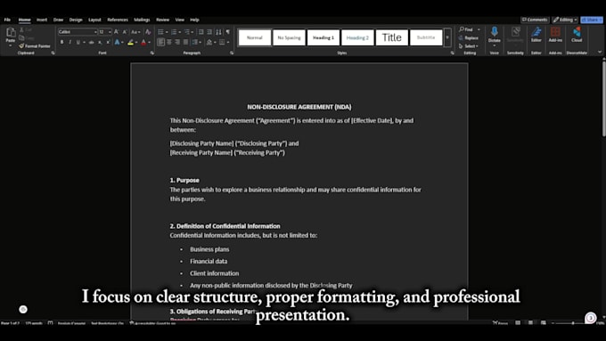 review, proofread, and format your legal documents professionally
