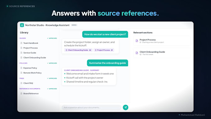 build an ai document and knowledge assistant with source citations