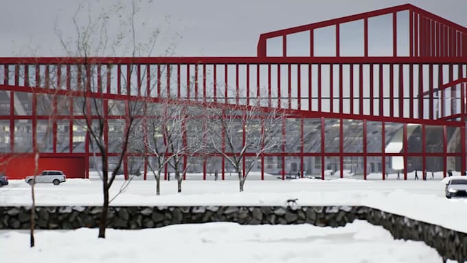 create photorealistic 3d exterior renders of buildings