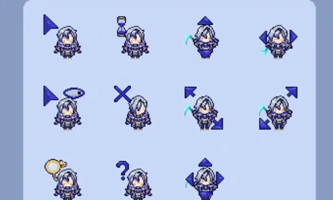 do pixel art animation sprite sheet animation pixel character direction sprite