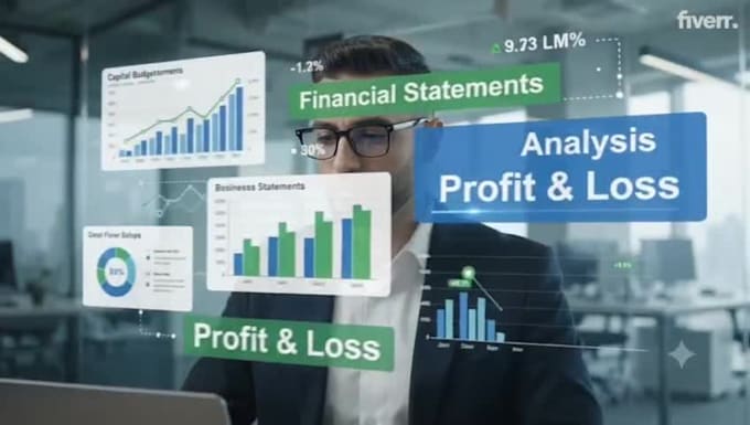 prepare financial statements, profit and loss, and bookkeeping