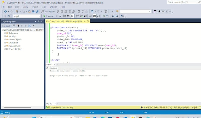 design relational databases, write complex sql queries, and fix database error