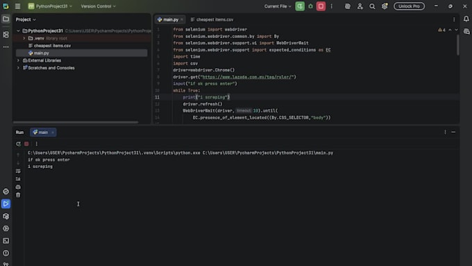 scrape website data into clean CSV or excel files