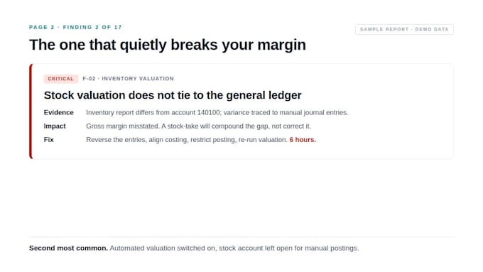do odoo accounting setup, system audit and erp health check
