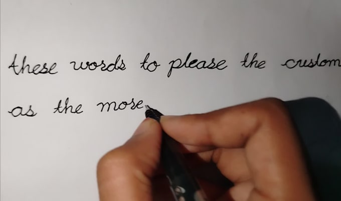 write anything in neat and beautiful cursive handwriting