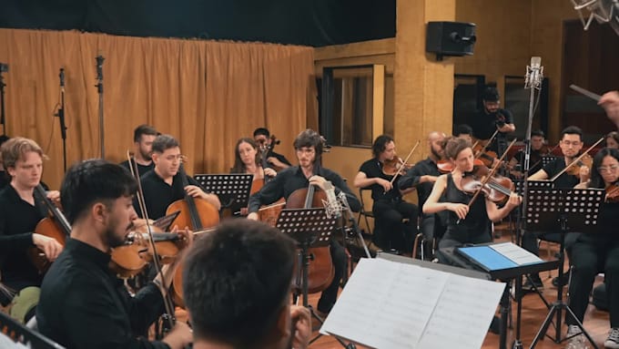 record a string orchestra