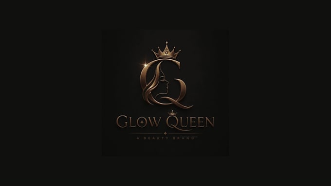create elegant glow queen brand identity