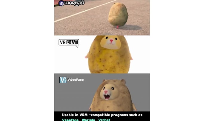 create a custom 3d vtuber model with full rigging and vrm for vroid studio
