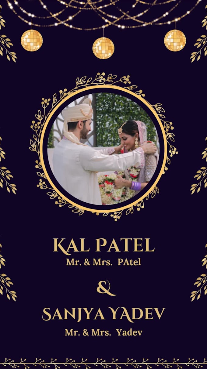 make a beautiful animated wedding invitation video