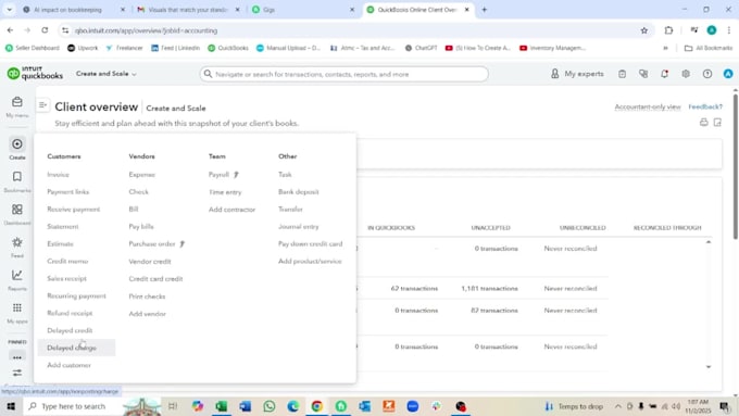setup, cleanup and catchup quickbooks and xero bookkeeping