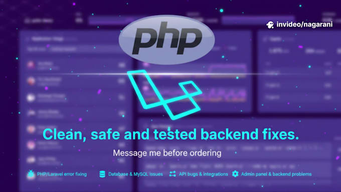 fix PHP, laravel, or backend bugs quickly