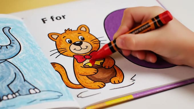 create a unique educational animal alphabet coloring book