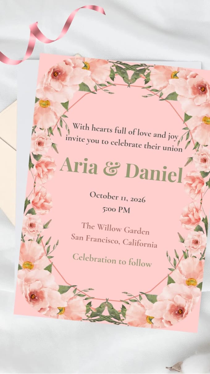 design elegant wedding invitations