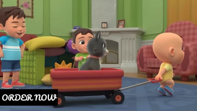 Create engaging 2d 3d kids animation nursery rhymes for youtube channel ...