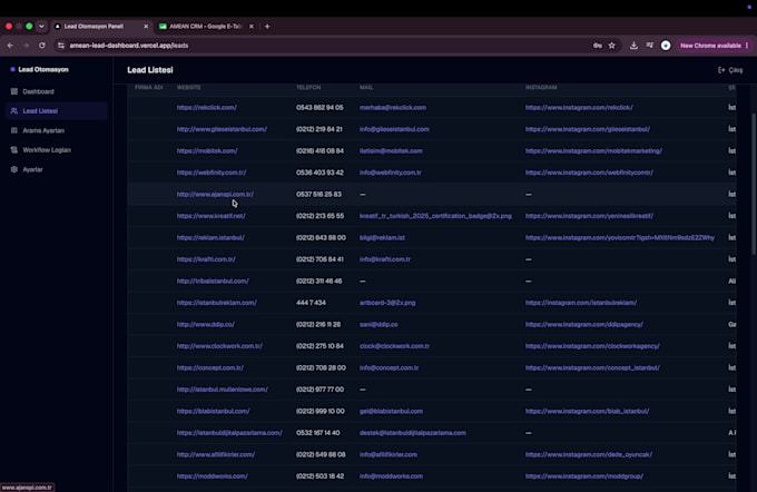 build ai lead generation systems with CRM dashboard