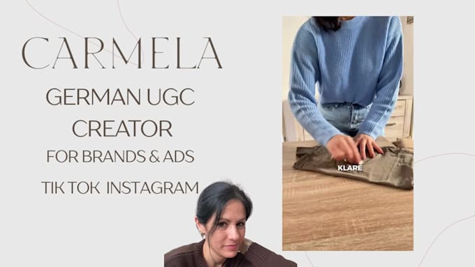 be your female german ugc creator for tiktok and instagram reels