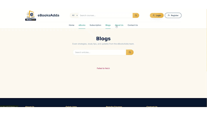 develop a modern react js website or web application