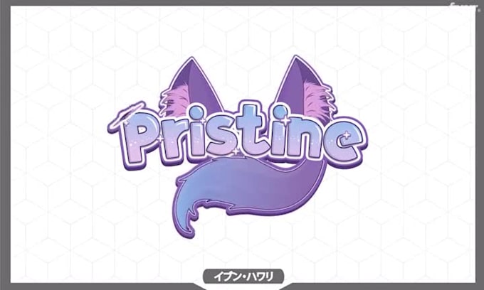 design vtuber logo, cute anime log, gaming and streamer