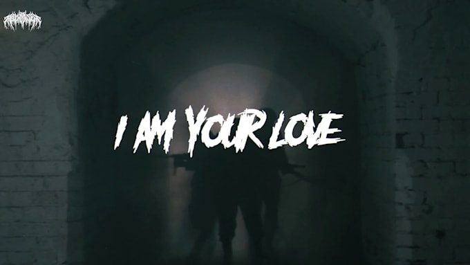 create a dark glitch metal lyric video synced to your track