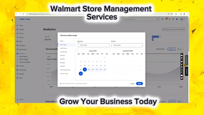 be your VA for walmart dropshipping