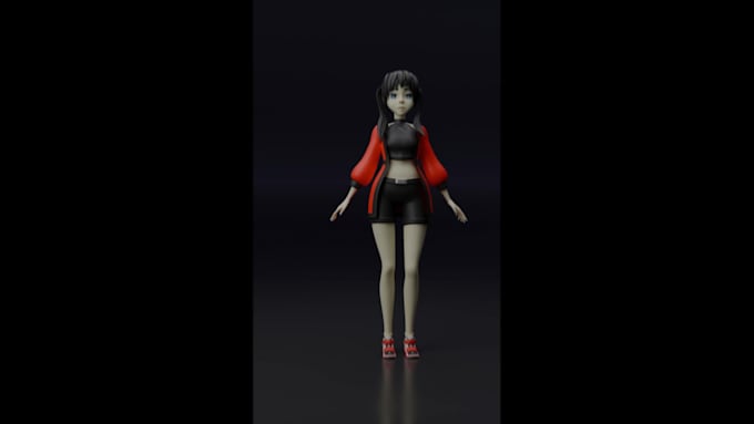 do an anime character for animations and games