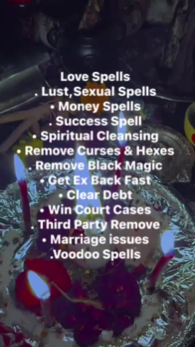 remove curses, hexes, black magic, negative energy, job hunting spell