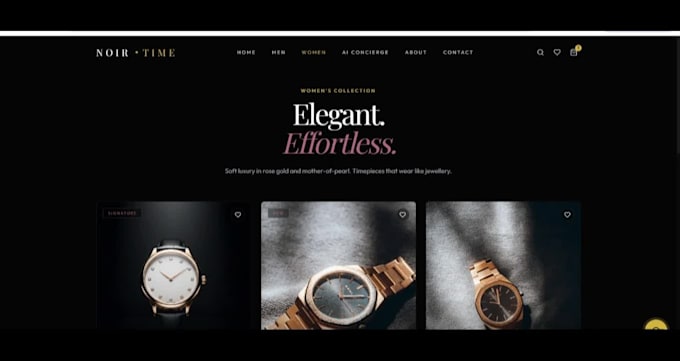 create a modern ai powered ecommerce website design