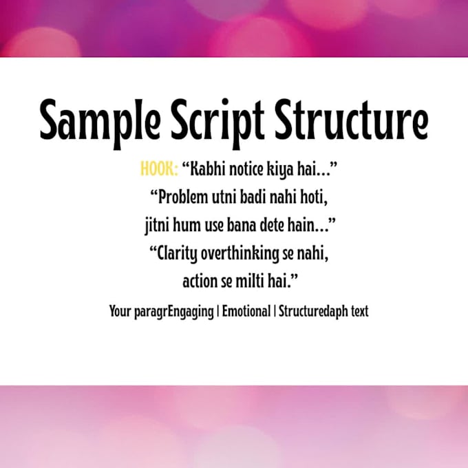 write impactful hindi motivational scripts for reels and youtube