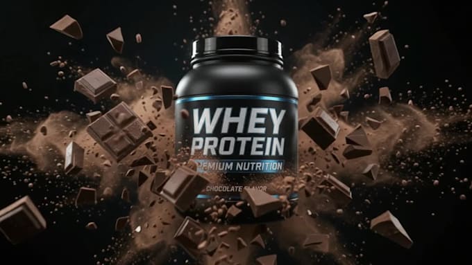 create cinematic 3d cgi product ads for supplement brands in german