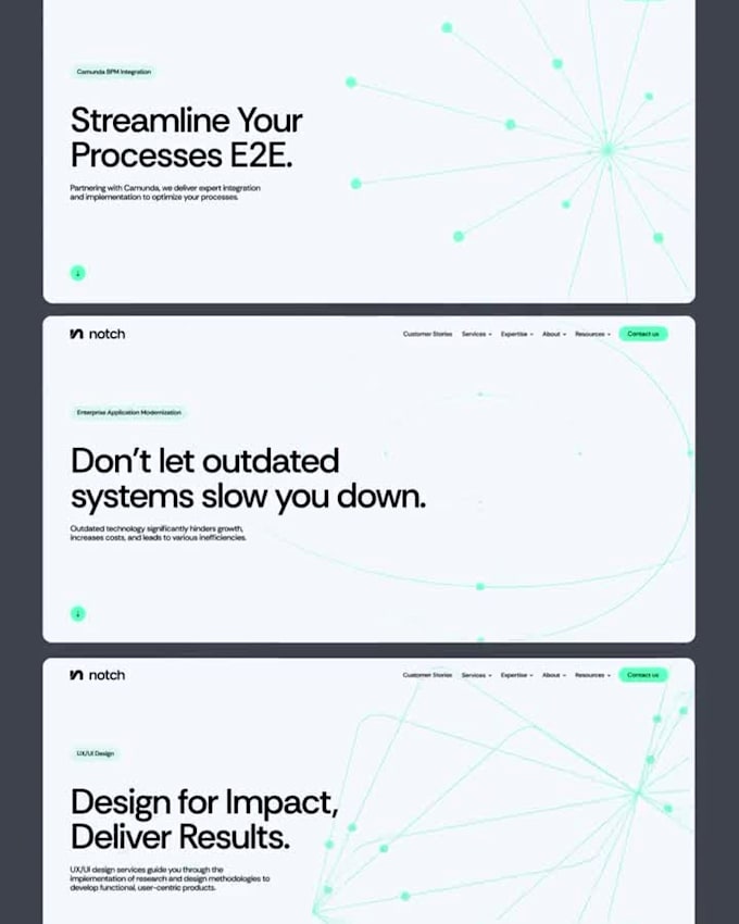 design a modern animated website with advanced UI UX
