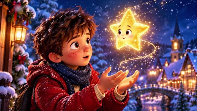 create photorealistic 3d christmas animation 3d ai animation intro video and ads