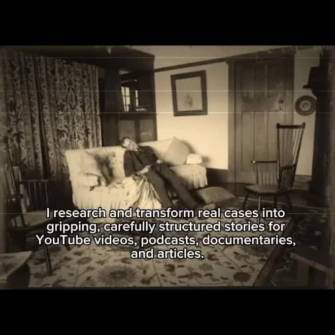 write gripping true crime script for youtube, podcasts and documentaries