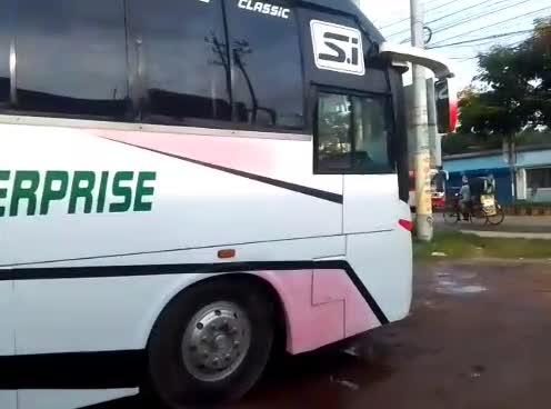 add your logo, text or artwork to moving bus videos