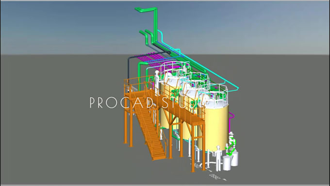create piping pid and platform structural drawings ga layout