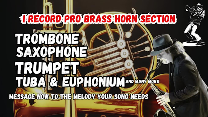 record professional french horn instrumentals and trombone with acoustic guitar