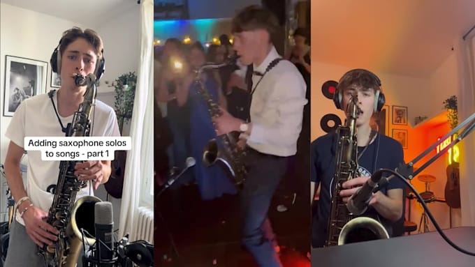 record a professional saxophone
