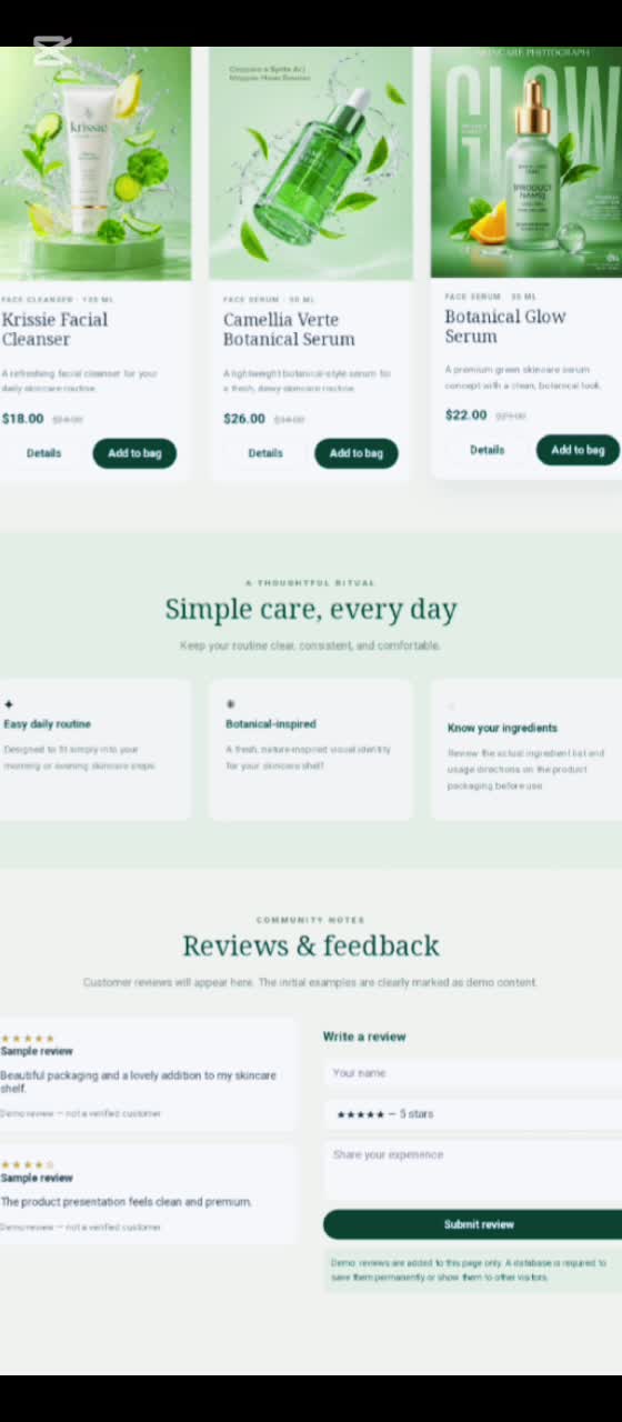 design a responsive product landing page