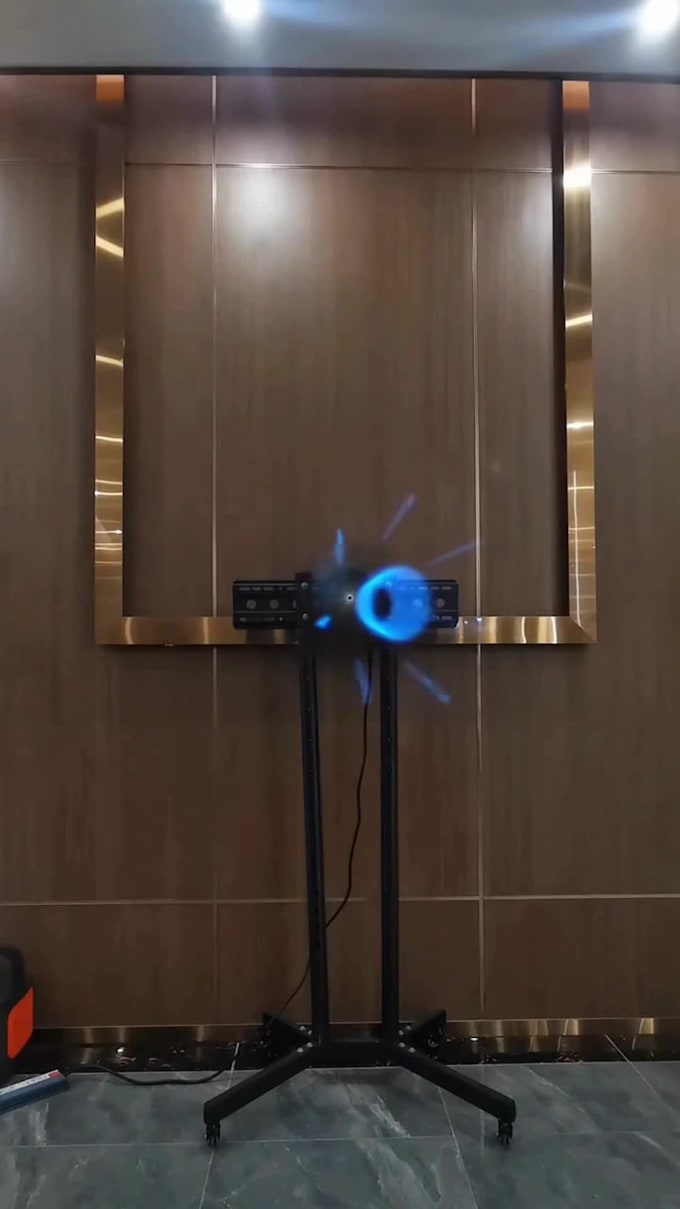 create custom futuristic 3d hologram fan videos and holographic 3d animations